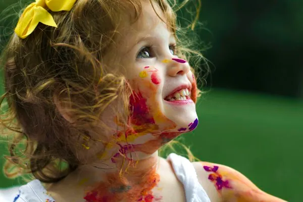 Child painting