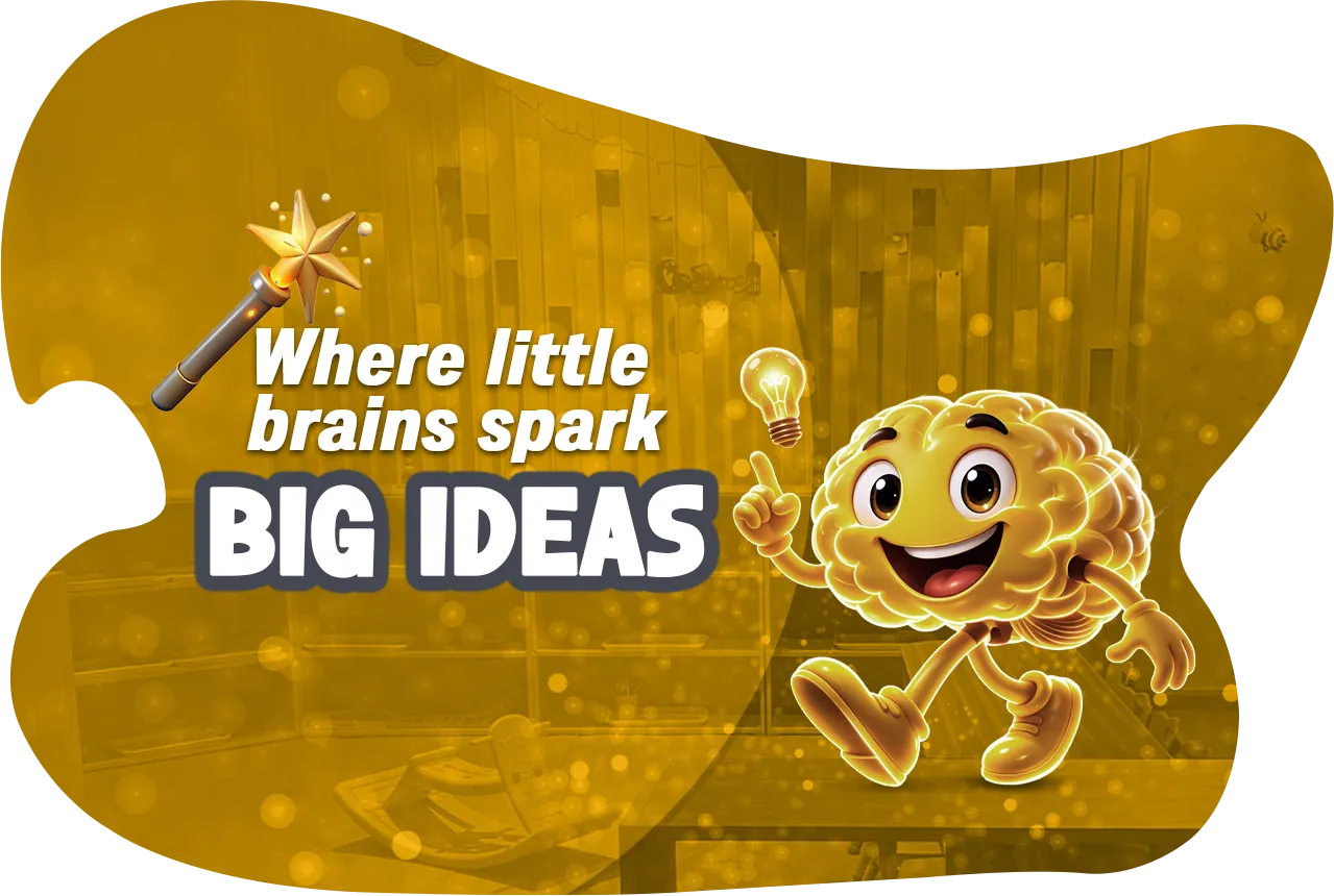 Where little brains spark big ideas: the Brain Lab School brain mascot
